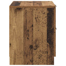 vidaXL Éjjeliszekrény fiókkal 2 pcs Öreg fa 45 x 39 x 50cm Faanyag