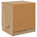 vidaXL Éjjeliszekrény 2 pcs Artisan tölgy 45 x 39 x 50cm Faanyag