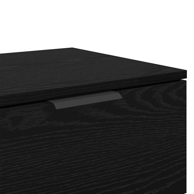 vidaXL Éjjeliszekrény 2 pcs Musta tammi 45 x 39 x 50 cm Faanyag