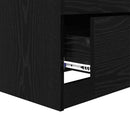 vidaXL Éjjeliszekrény 2 pcs Fekete tölgy 45 x 39 x 50cm Faanyag