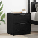vidaXL Éjjeliszekrény 2 pcs Fekete tölgy 45 x 39 x 50cm Faanyag