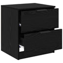 vidaXL Éjjeliszekrény 2 pcs Fekete tölgy 45 x 39 x 50cm Faanyag