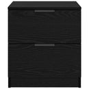 vidaXL Éjjeliszekrény 2 pcs Musta tammi 45 x 39 x 50 cm Faanyag