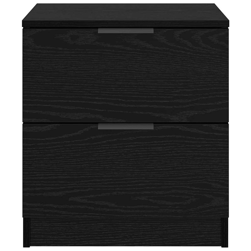 vidaXL Éjjeliszekrény 2 pcs Musta tammi 45 x 39 x 50 cm Faanyag