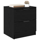 vidaXL Éjjeliszekrény 2 pcs Fekete tölgy 45 x 39 x 50cm Faanyag