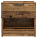 vidaXL Ágyat tartó szekrény 2 pcs Régi fa 40 x 39 x 40 cm Faanyag