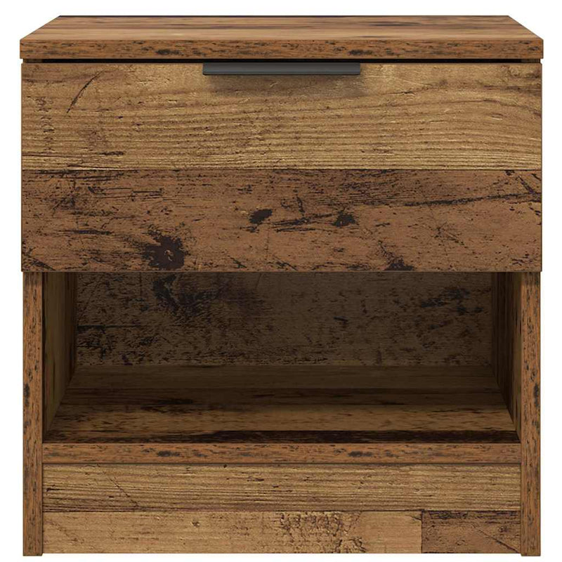 vidaXL Ágyat tartó szekrény 2 pcs Régi fa 40 x 39 x 40 cm Faanyag