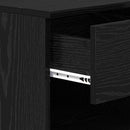 vidaXL Ágyat tartó szekrény 2 pcs Musta tammi 40 x 39 x 40 cm Faanyag