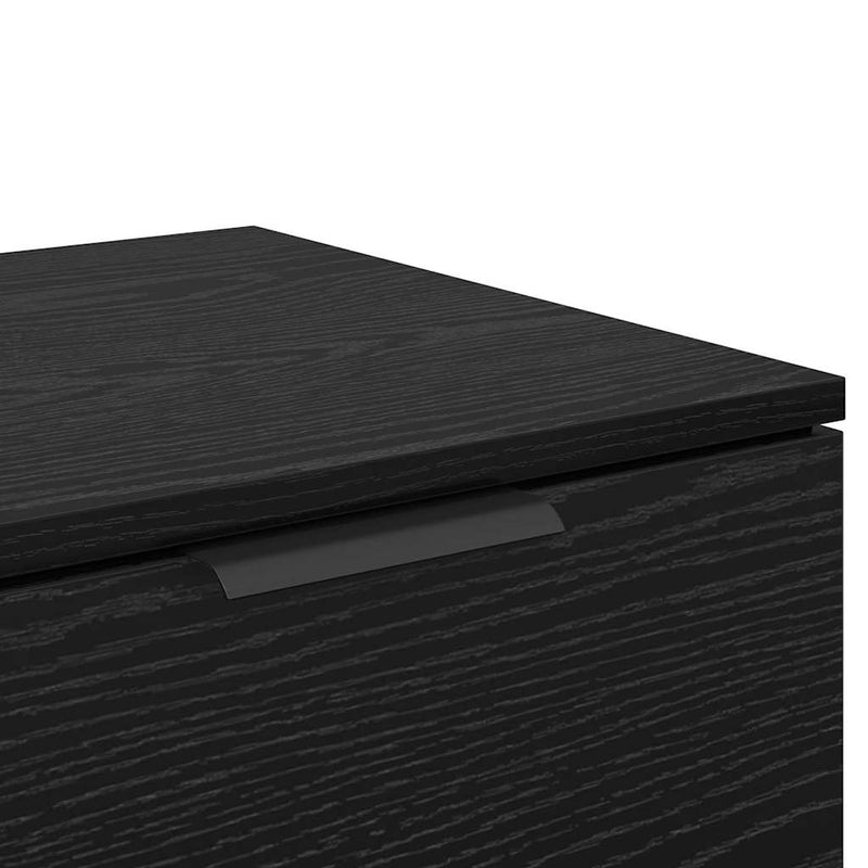 vidaXL Ágyat tartó szekrény 2 pcs Musta tammi 40 x 39 x 40 cm Faanyag