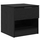 vidaXL Ágyat tartó szekrény 2 pcs Fekete tölgy 40 x 39 x 40cm Faanyag