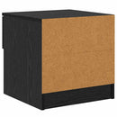 vidaXL Ágyat tartó szekrény 2 pcs Fekete tölgy 40 x 39 x 40cm Faanyag