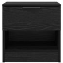 vidaXL Ágyat tartó szekrény 2 pcs Musta tammi 40 x 39 x 40 cm Faanyag