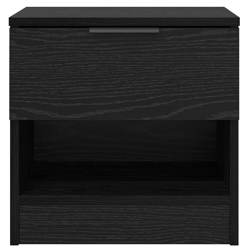 vidaXL Ágyat tartó szekrény 2 pcs Musta tammi 40 x 39 x 40 cm Faanyag