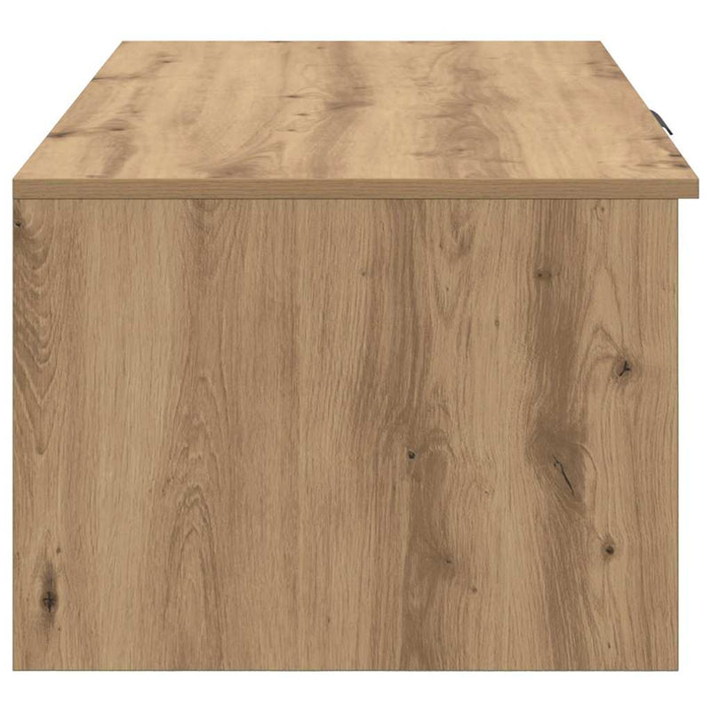 vidaXL Dohányzóasztal kézműves tölgy 100 x 50 x 36 cm Faanyag