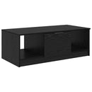 vidaXL Dohányzóasztal Fekete tölgy 102 x 50 x 36cm Szerelt Fa