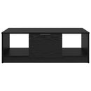 vidaXL Dohányzóasztal fiókkal Fekete tölgy 102 x 50 x 36cm Faanyag