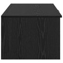 vidaXL Dohányzóasztal fiókkal Fekete tölgy 102 x 50 x 36cm Faanyag