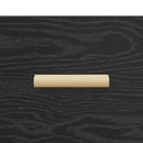 vidaXL Ágyat tartó szekrény Musta tammi 40 x 35 x 47.5 cm Faanyag