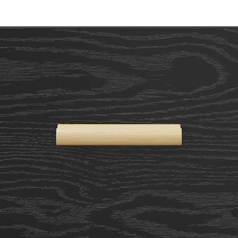 vidaXL Ágyat tartó szekrény Musta tammi 40 x 35 x 47.5 cm Faanyag