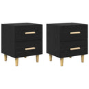 vidaXL Ágyat tartó szekrény 2 pcs Fekete tölgy 40 x 35 x 47.5cm