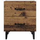vidaXL Ágyat tartó szekrény 2 pcs Öreg fa 40 x 35 x 47,5 cm Faanyag