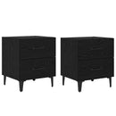 vidaXL Ágyat tartó szekrény 2 pcs Fekete tölgy 40 x 35 x 47,5 cm
