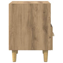 vidaXL Éjjeliszekrény fiókkal kézműves tölgy 40 x 35 x 47.5 cm Faanyag