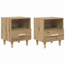 vidaXL Éjjeliszekrény 2 pcs Artisan tölgy 40 x 35 x 47 cm Faanyag
