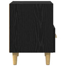 vidaXL Éjjeliszekrény fiókkal Fekete tölgy 40 x 35 x 47 cm Faanyag