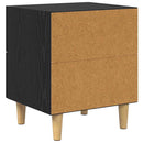 vidaXL Éjjeliszekrény 2 pcs Fekete tölgy 40 x 35 x 47 cm Faanyag