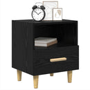 vidaXL Éjjeliszekrény 2 pcs Musta tammi 40 x 35 x 47.5 cm Faanyag