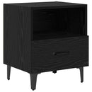 vidaXL Éjjeliszekrény 2 pcs Musta tammi 40 x 35 x 47.5 cm Faanyag