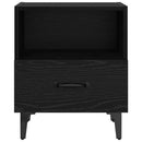 vidaXL Éjjeliszekrény 2 pcs Musta tammi 40 x 35 x 47.5 cm Faanyag