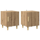 vidaXL Éjjeliszekrény 2 pcs Artisan tölgy 40 x 40 x 50 cm Faanyag