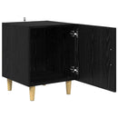 vidaXL Éjjeliszekrény 2 pcs Fekete tölgy 40 x 40 x 50 cm Faanyag