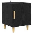 vidaXL Éjjeliszekrény 2 pcs Fekete tölgy 40 x 40 x 50 cm Faanyag