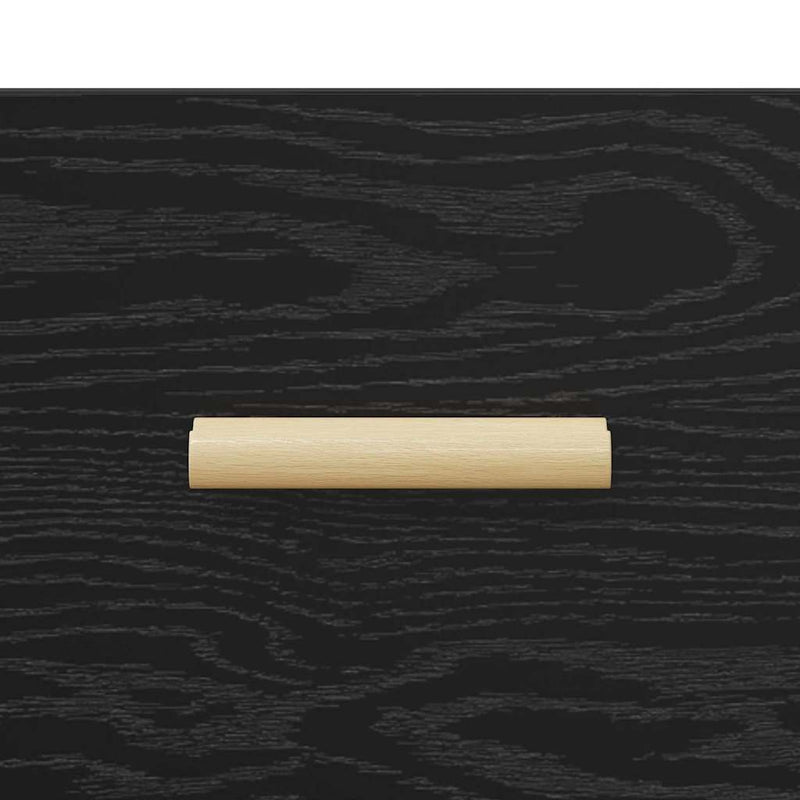 vidaXL Éjjeliszekrény fiókkal Musta tammi 40 x 40 x 66 cm Faanyag