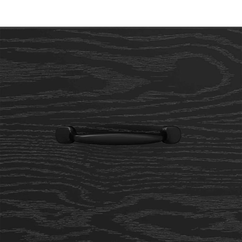 vidaXL Éjjeliszekrény fiókkal Musta tammi 40 x 40 x 66 cm Faanyag