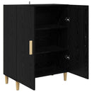 vidaXL Széf Fekete tölgy 70 x 34 x 90 cm Faanyag