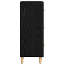 vidaXL Széf Fekete tölgy 69,5 x 34 x 90 cm Faanyag