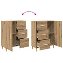 vidaXL Széf Artisan tölgy 34 x 69.5 x 90 cm Faanyag