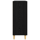 vidaXL Széf fiókkal Musta tammi 34 x 69.5 x 90 cm Faanyag