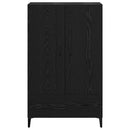 vidaXL Magasfiú Fekete tölgy 70 x 31 x 115 cm Műszaki fa és vas