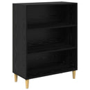 vidaXL Széf Fekete tölgy 69,5 x 32,5 x 90 cm Szerelt Fa