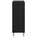 vidaXL Széf Fekete tölgy 69,5 x 32,5 x 90 cm Szerelt Fa