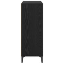 vidaXL Széf Fekete tölgy 69,5 x 32,5 x 90 cm Faanyag