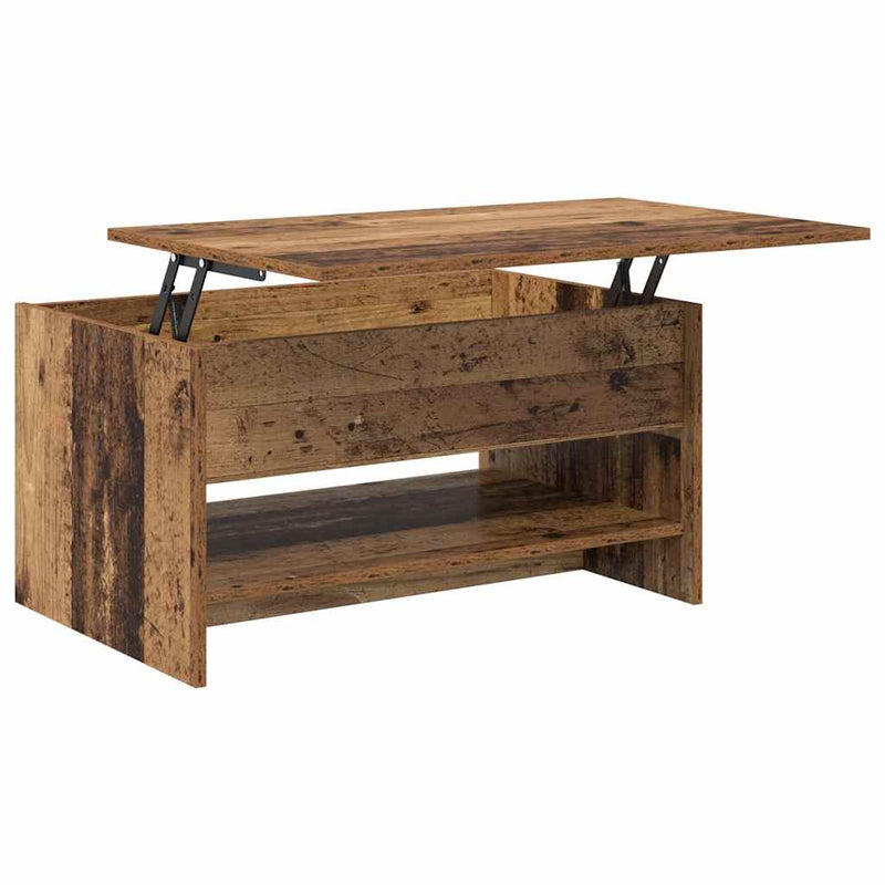 vidaXL Dohányzóasztal Régi fa 80 x 50.5 x 41.5 cm Faanyag