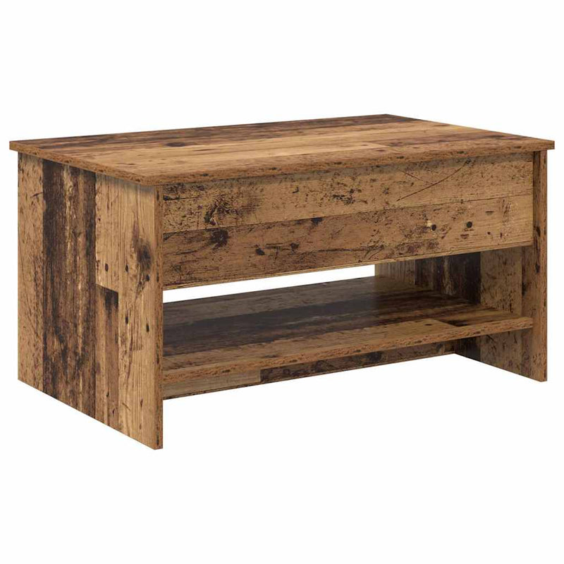 vidaXL Dohányzóasztal Régi fa 80 x 50.5 x 41.5 cm Faanyag