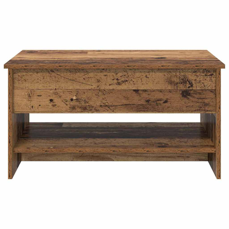 vidaXL Dohányzóasztal Régi fa 80 x 50.5 x 41.5 cm Faanyag