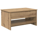 vidaXL Dohányzóasztal Artisan tölgy 80 x 50,5 x 41,5 cm Faanyag